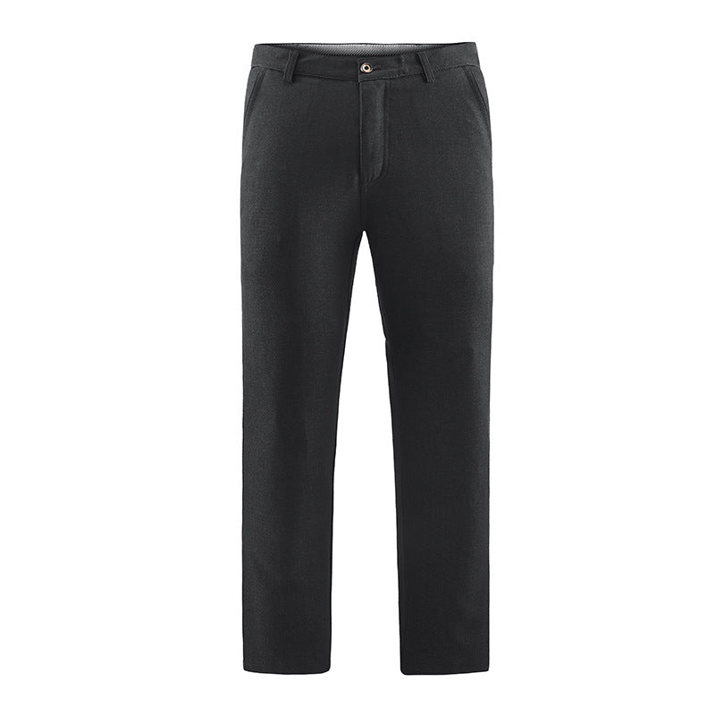 Herren Tailored-Chinohose mit geradem Bein, Gürtelschlaufen & Wiener Naht Nord Taschen