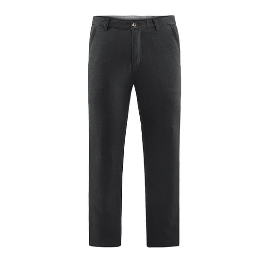Herren Tailored-Chinohose mit geradem Bein, Gürtelschlaufen & Wiener Naht Nord Taschen
