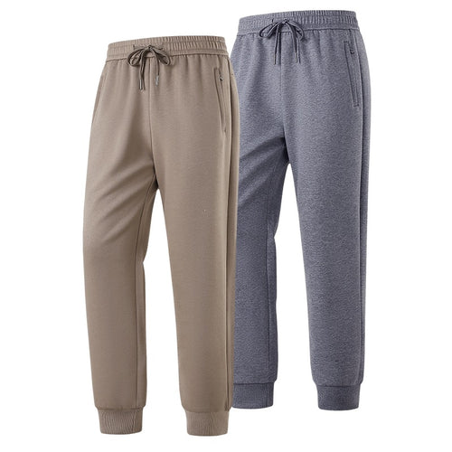Herren Slim-Fit Freizeithose aus atmungsaktivem Funktionsfleece mit Kordelbund, Reißverschlusstaschen & Rippbündchen Nord Taschen