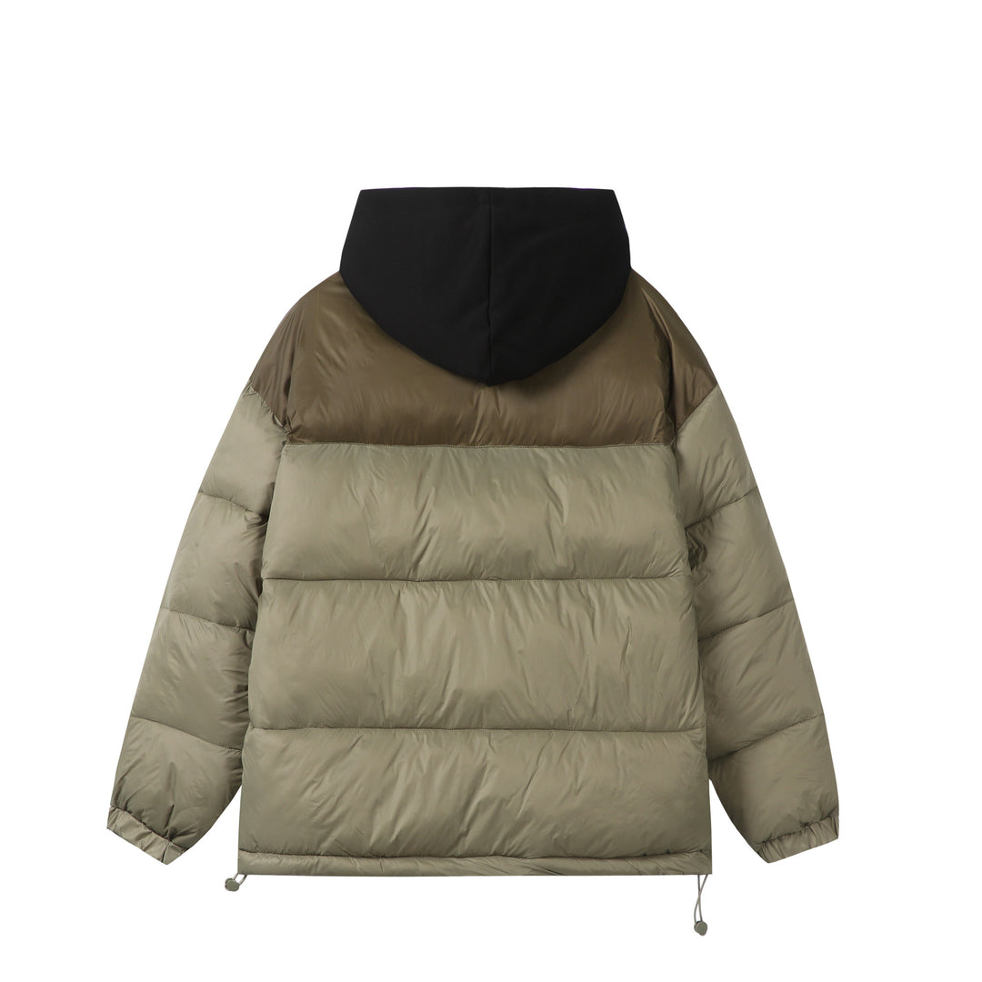 Unisex Kurz geschnittene High‑Loft Pufferjacke mit innenliegender Kapuze und Tunnelzugsaum Nord Taschen