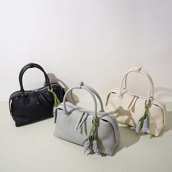 Damen moderne Handtasche mit einzigartigem Blumenanhänger Nord Taschen
