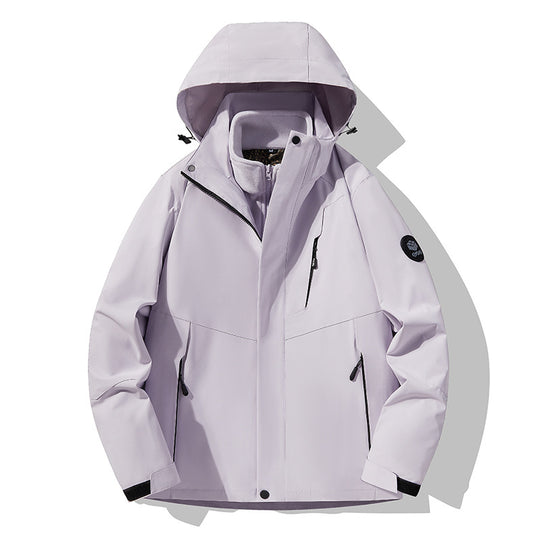 Herren Dreifach kombinierbare Funktionsjacke mit abnehmbarer Steppweste Nord Taschen