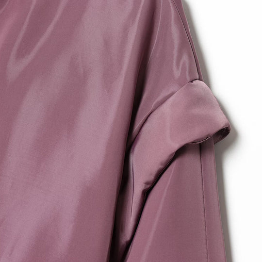 Damen Cropped‑Bomberjacke im Satin‑Look mit Stehkragen und Taillen‑Tunnelzug Nord Taschen