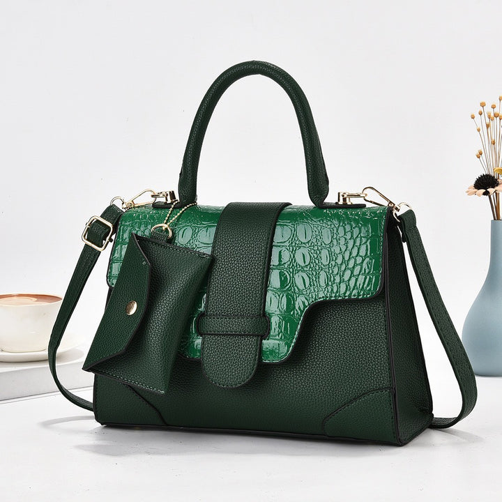Damen Handtasche mit strukturiertem Leder und abnehmbarem Kartenetui Nord Taschen