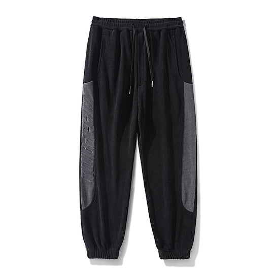 Herren Cordhose im Joggingstil mit seitlichen Panel‑Einsätzen und Kordelzug Nord Taschen