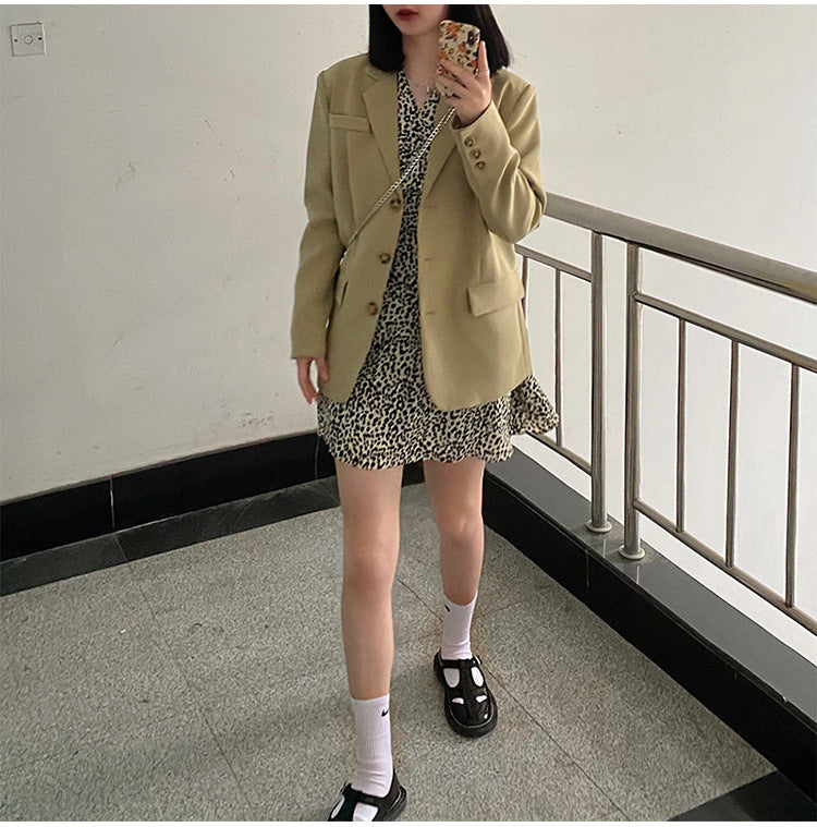 Damen Modischer Oversized Blazer Nord Taschen