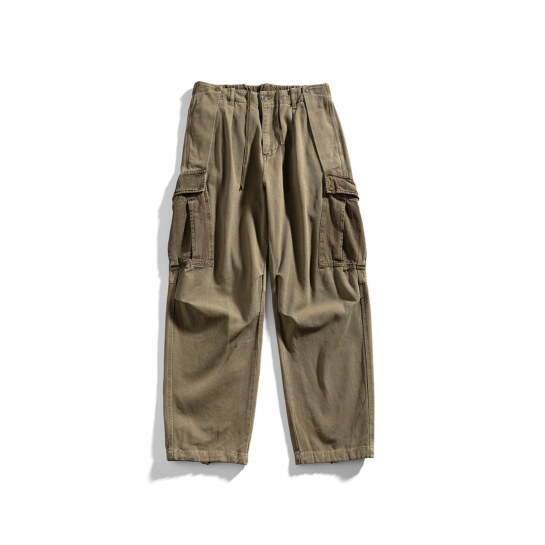 Herren Cargo-Hose mit Kordelbund, weitem Schnitt und Mehrfachtaschen Nord Taschen