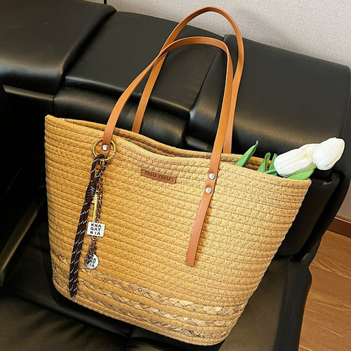 Damen großzügige Strandtasche mit dekorativem Muster Nord Taschen