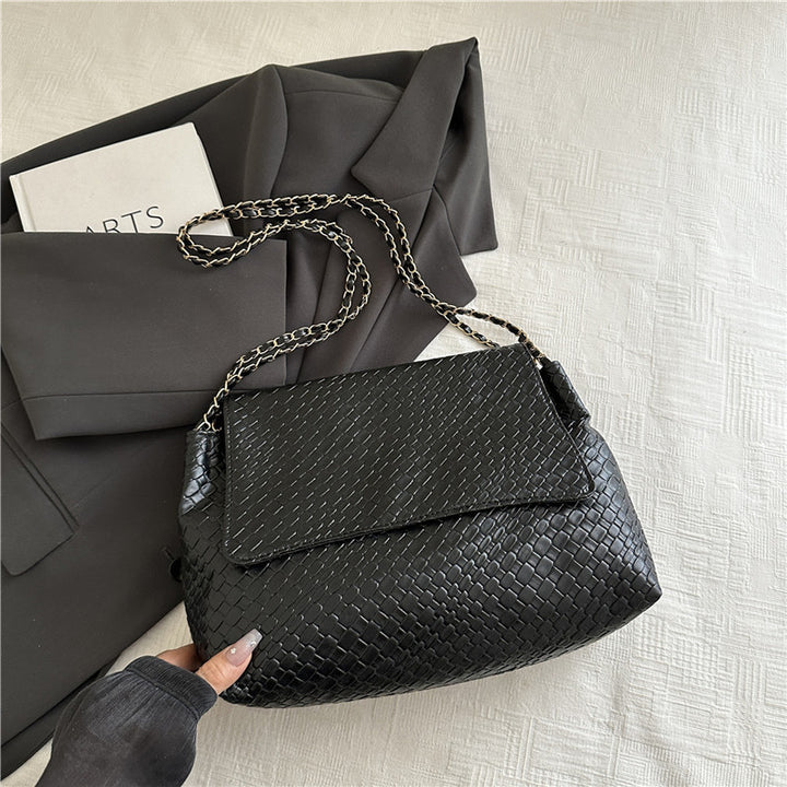 Damen elegante Umhängetasche mit geflochtenem Design Nord Taschen
