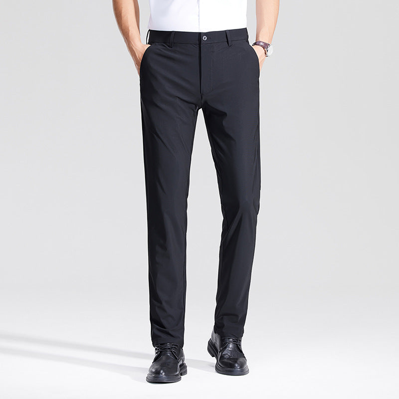 Herren Schlanke Business‑Stretchhose mit Bügelfalte und Komfortbund Nord Taschen