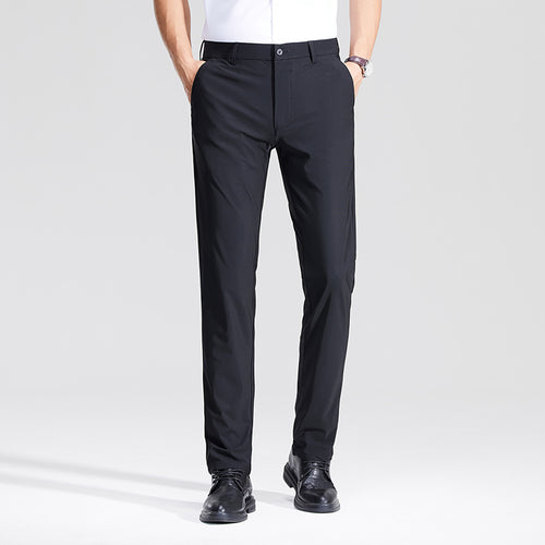 Herren Schlanke Business‑Stretchhose mit Bügelfalte und Komfortbund Nord Taschen
