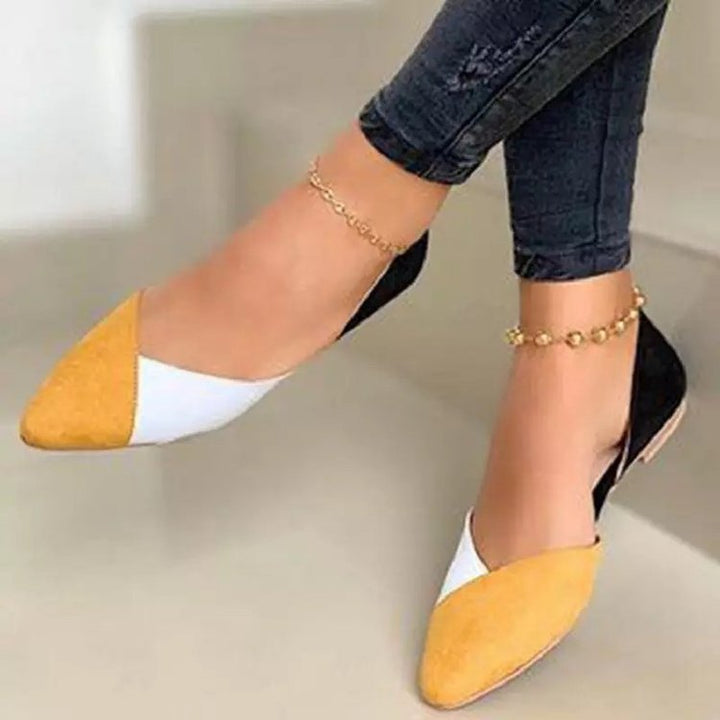 Damen Ballerinas im modernen Farbblockdesign Nord Taschen