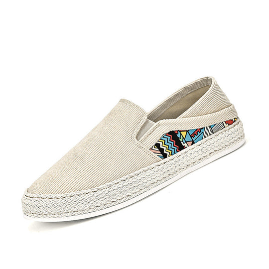 Damen modische und bequeme Slip-On Espadrilles mit farbenfrohen Akzenten