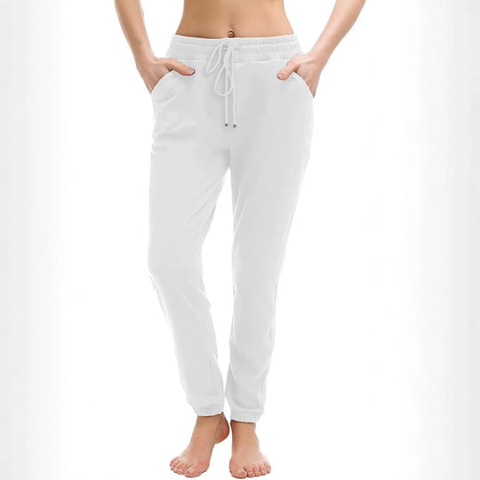 Damen Jogginghose mit hohem elastischem Bund, Tunnelzug und schmal zulaufenden Säumen Nord Taschen