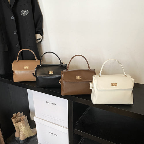 Damen Handtasche mit elegantem Klappenverschluss und hochwertigem Kunstleder Nord Taschen