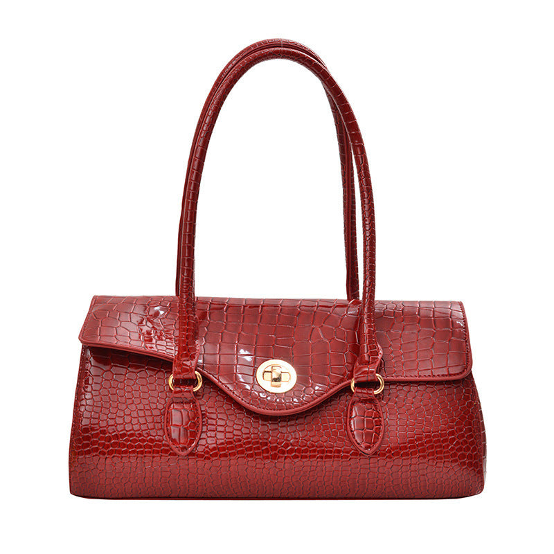 Damen elegante Handtasche im Krokodil-Design Nord Taschen