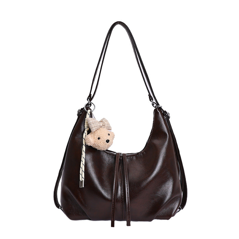 Damen Hobo-Tasche mit verspieltem Tieranhänger Nord Taschen