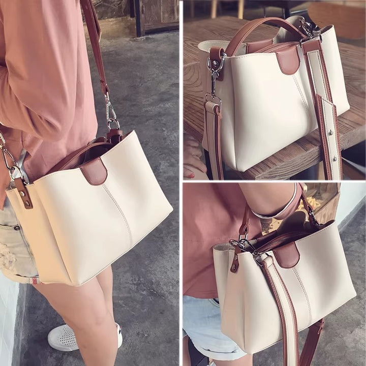 Damen Hobo-Tasche aus hochwertigem Kunstleder mit abnehmbarem Schulterriemen Nord Taschen