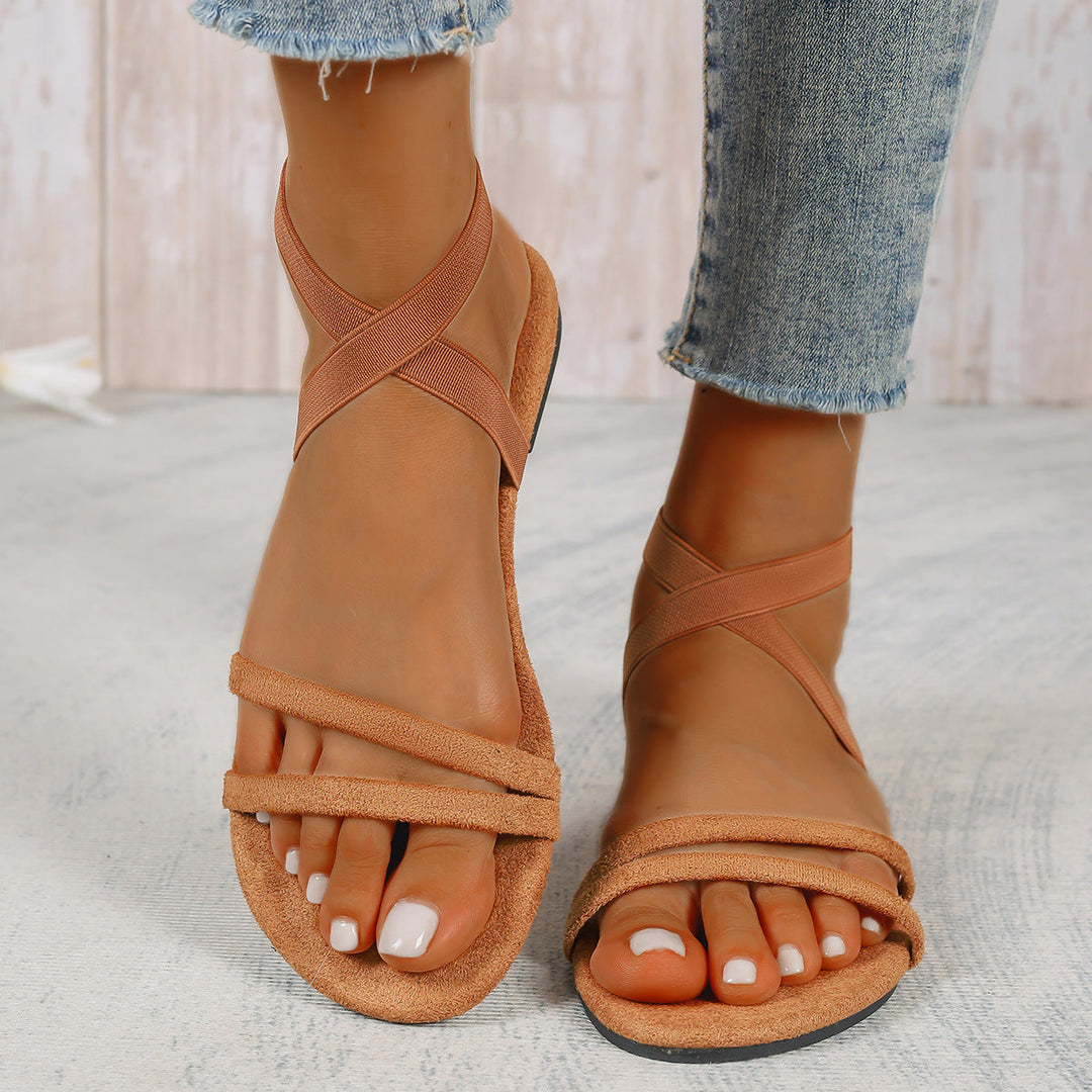 Damen elegante Riemchen-Sandaletten mit vielseitigem Fußbett und modischem Design Nord Taschen