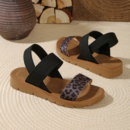 Damen Komfortsandalen mit verstellbaren Riemen und anatomisch geformtem Fußbett