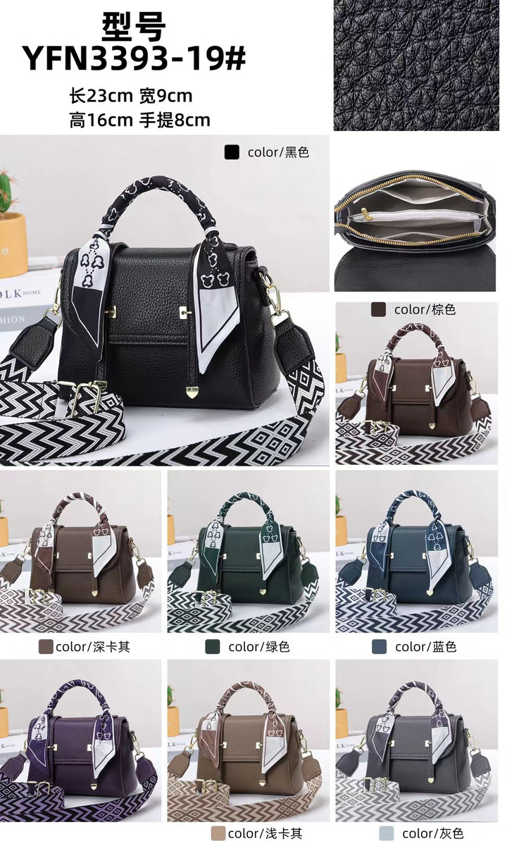 Damen Handtasche mit modischem Schal-Akzent Nord Taschen