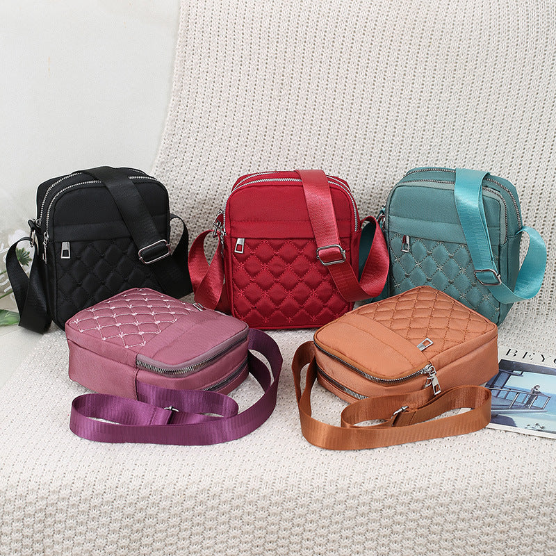 Damen multifunktionale Umhängetasche mit gestepptem Design Nord Taschen