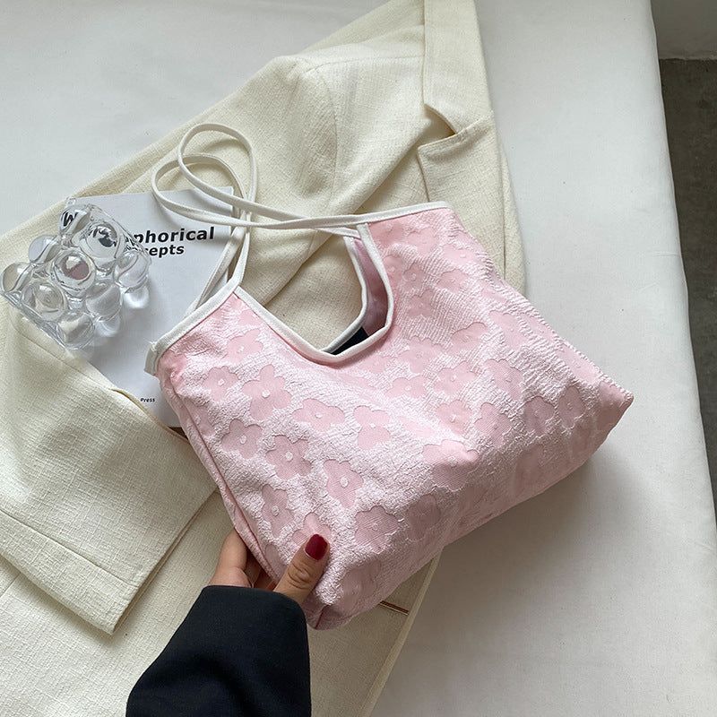 Damen stilvolle Tragetasche mit floralem Strukturdesign Nord Taschen