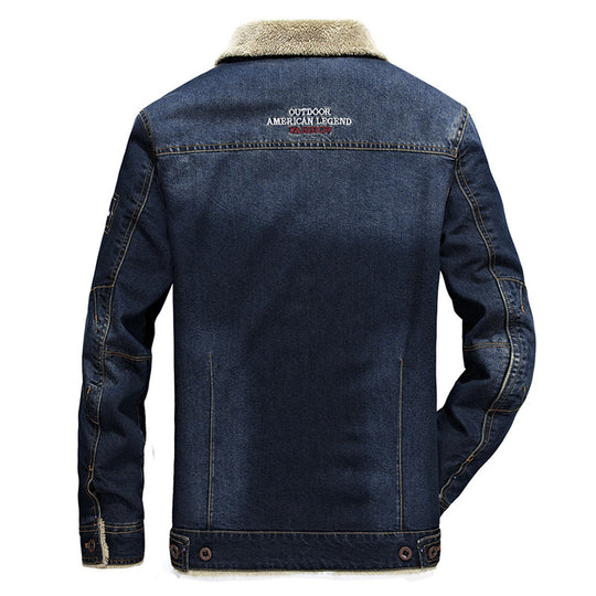 Herren Denimjacke mit Fleecefutter Nord Taschen