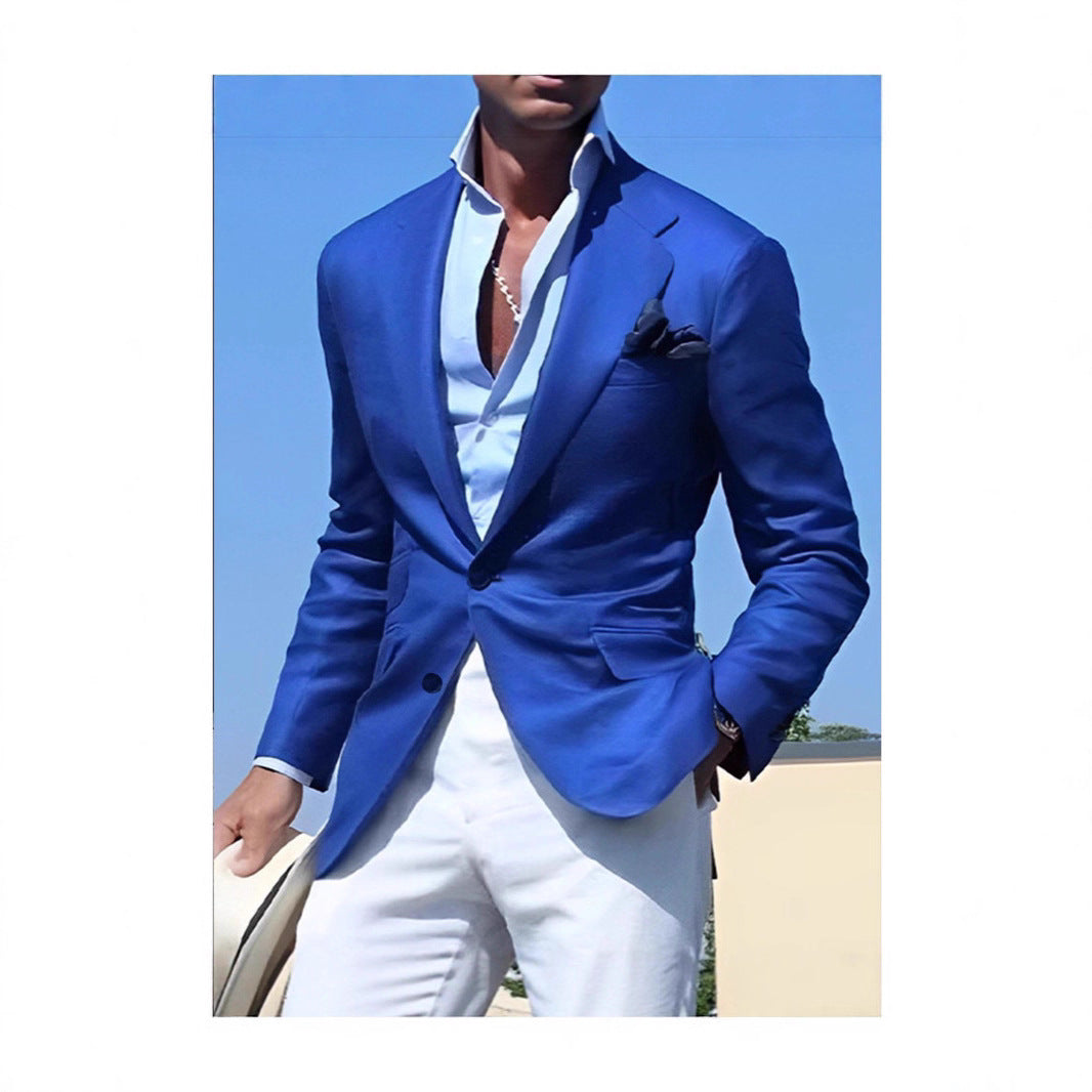 Herren Eleganter Blazer mit modernem Schnitt und strukturiertem GewNord Taschene Nord Taschen