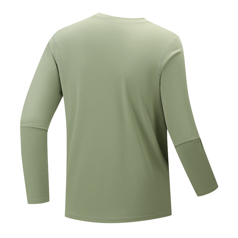 Herren Multifunktionales Langarm-Techshirt mit Brust-Reißverschlusstasche Nord Taschen