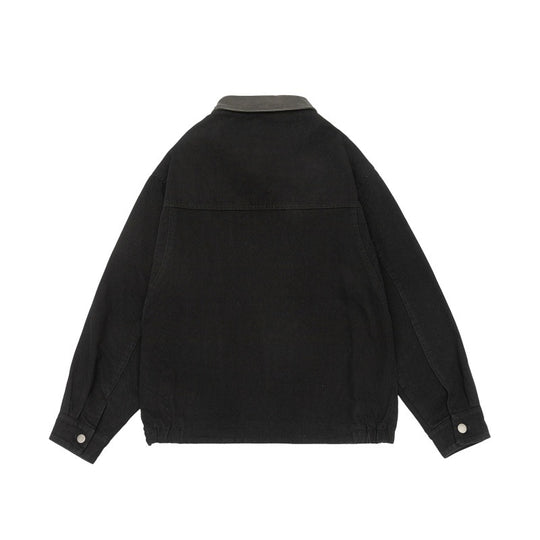 Herren Boxy-Canvas-Fieldblouson mit Druckknopfleiste und großen Utility‑Taschen Nord Taschen