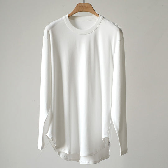 Damen Bequeme Langarm-T-Shirt Nord Taschen