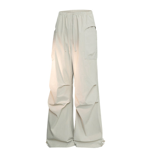 Herren Oversize-Cargohose im Tech-Look mit Tunnelzugbund, extra weitem Bein & verstellbaren Beinabschlüssen Nord Taschen