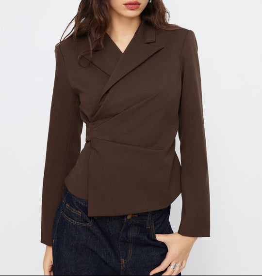 Damen Eleganter Tailored Blazer Nord Taschen
