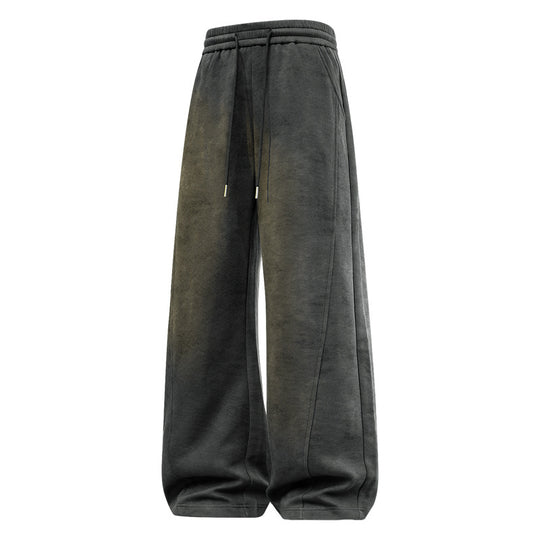 Damen weite Relax-Fleecehose mit hohem Bund, Tunnelzug und dekorativen Nahtsteppungen Nord Taschen
