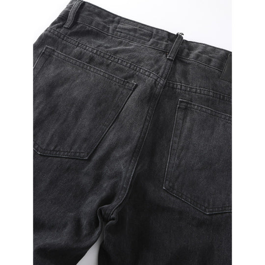 Herren Tapered Relaxed Denim-Jeans mit hoher Bundhöhe und cleaner Used-Optik Nord Taschen