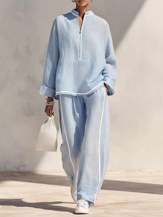 Damen Luftiges und elegantes Pyjama-Set Nord Taschen