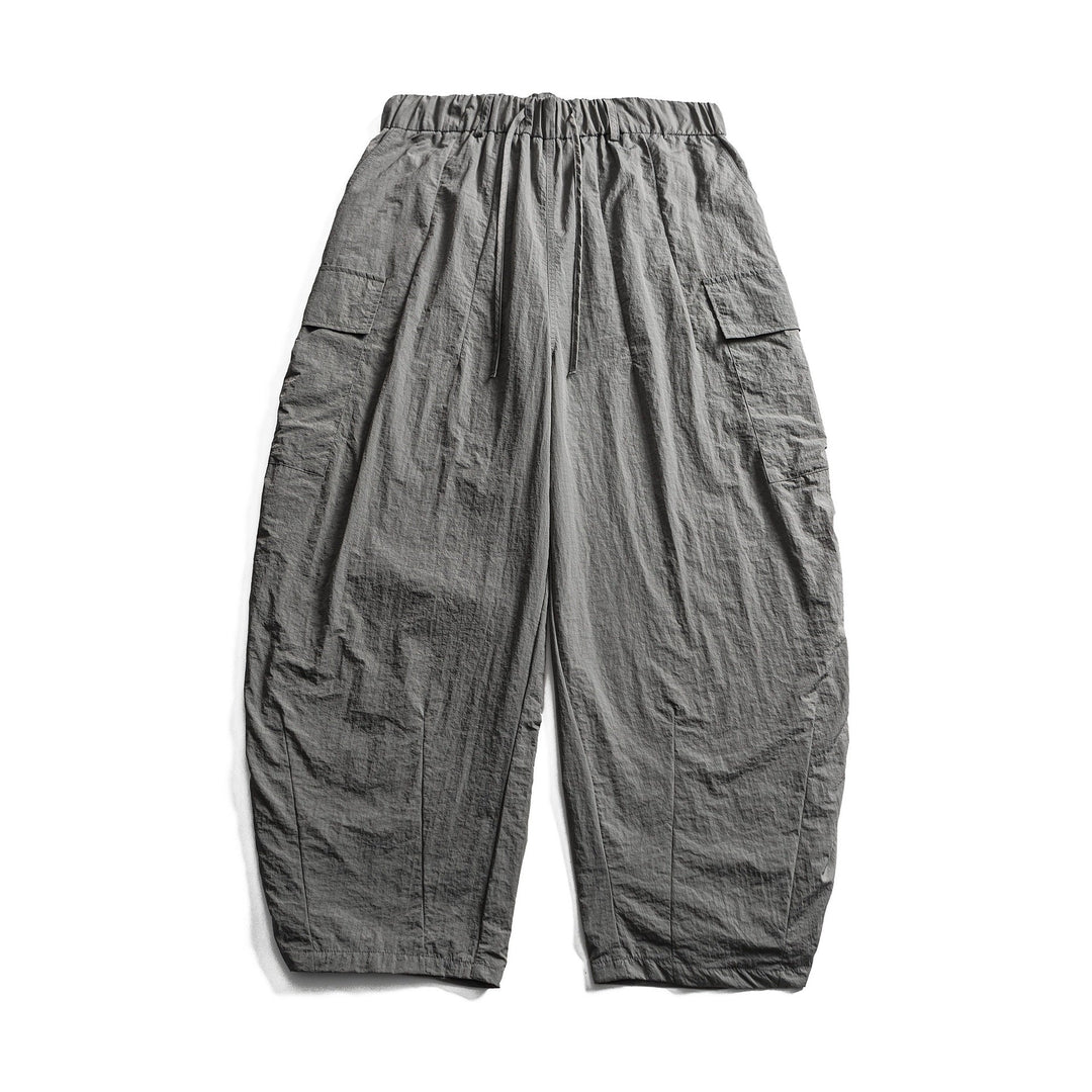 Herren Leichte Crinkle‑Optik Cargo‑Jogginghose mit elastischem Bund und Kordelzug Nord Taschen