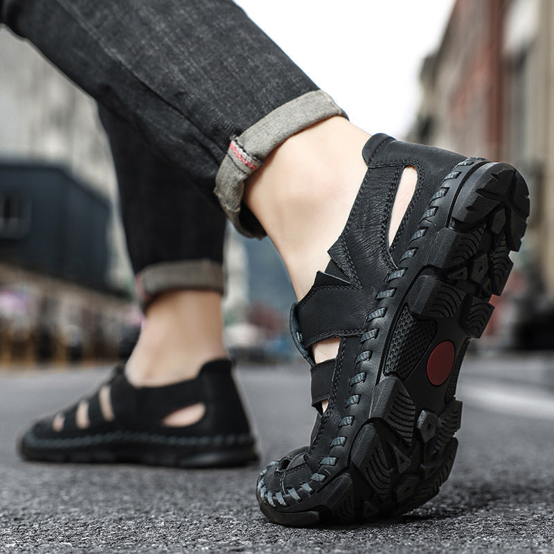 Herren Sandalen mit atmungsaktiven Riemen und rutschfester Sohle Nord Taschen