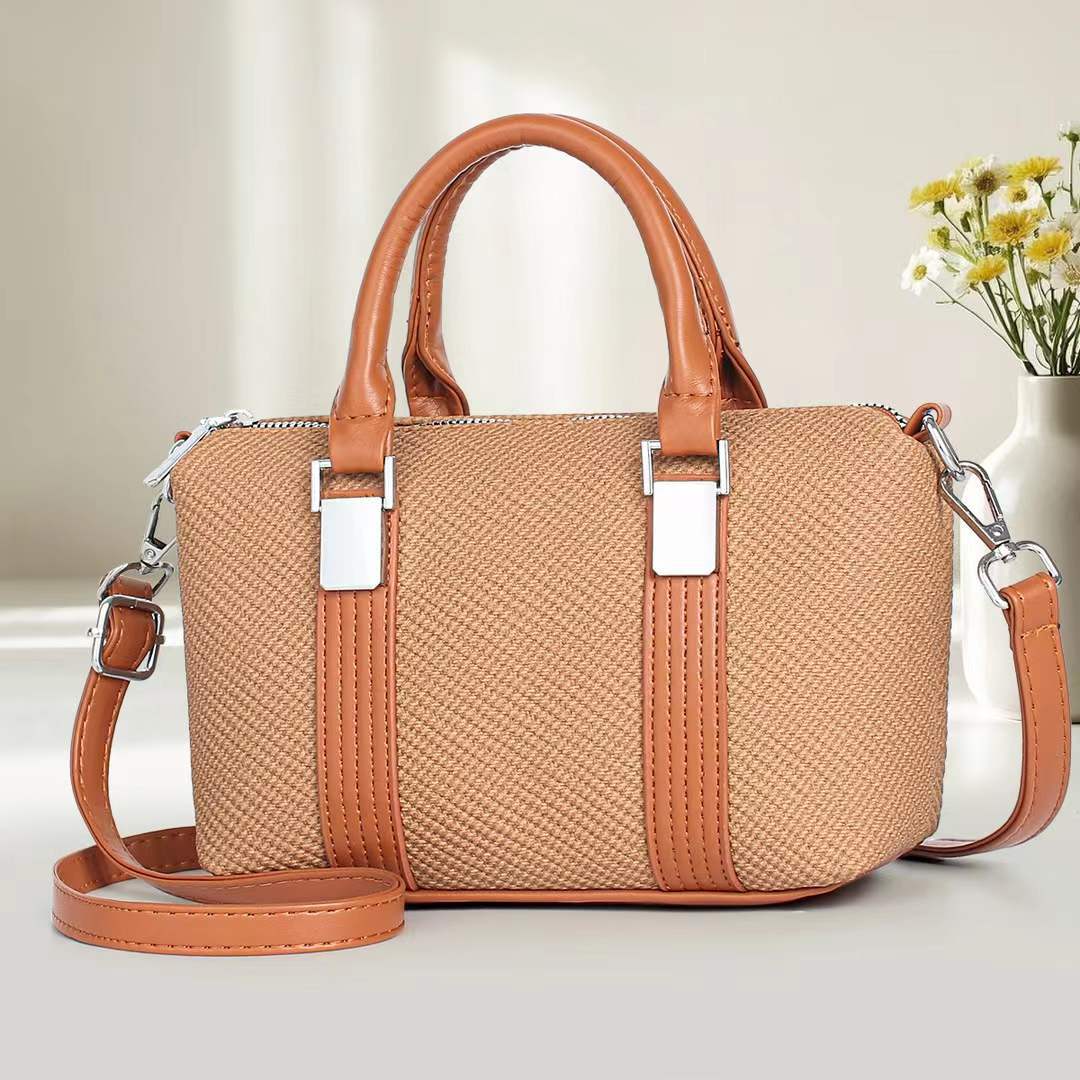 Damen Handtasche mit strukturiertem Obermaterial und abnehmbaren Schulterriemen Nord Taschen