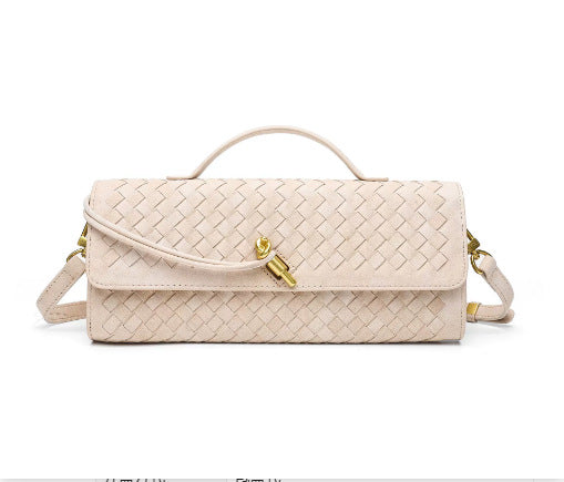 Damen Clutch mit kunstvollem Flechtmuster Nord Taschen