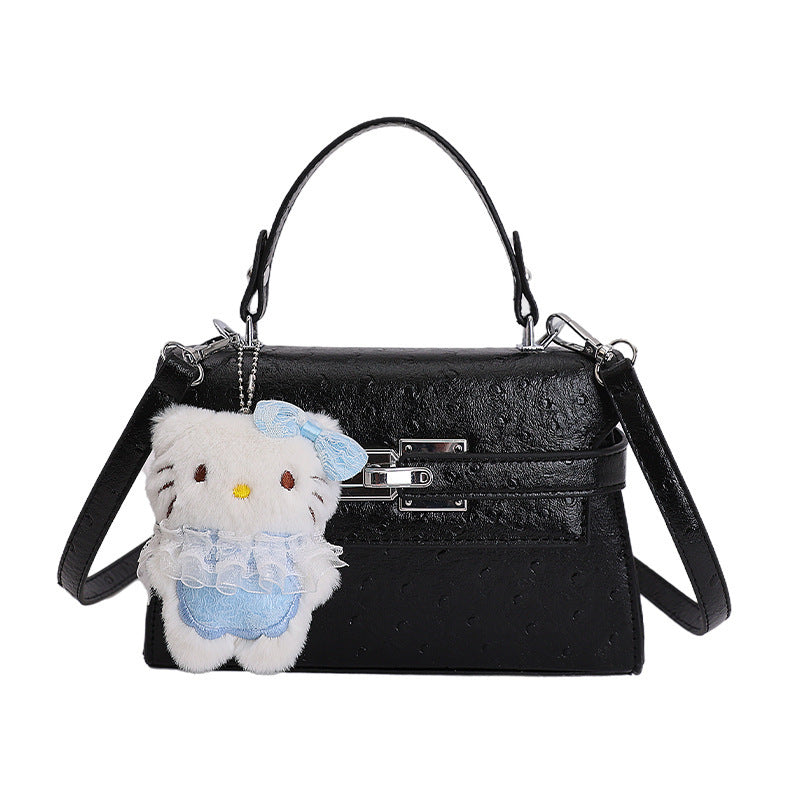 Damen Handtasche im eleganten Design mit niedlichem Anhänger Nord Taschen