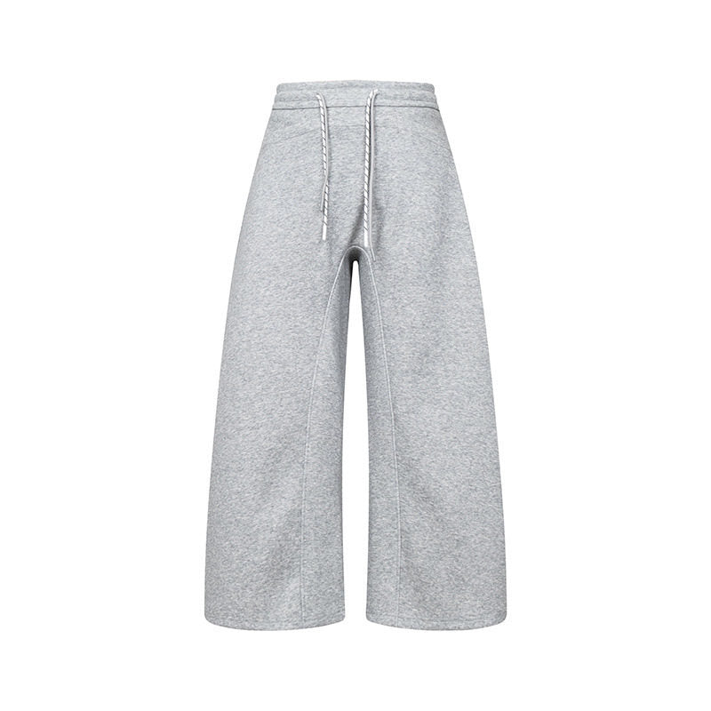 Damen Culotte-Sweatpants mit hohem Bund, Kordelzug und weitem Bein Nord Taschen