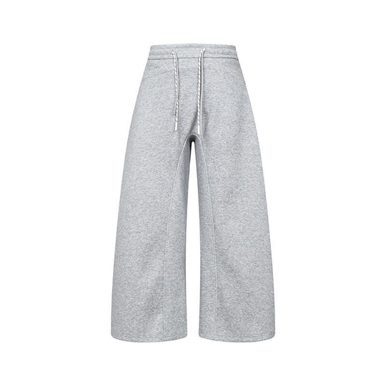 Damen Culotte-Sweatpants mit hohem Bund, Kordelzug und weitem Bein Nord Taschen