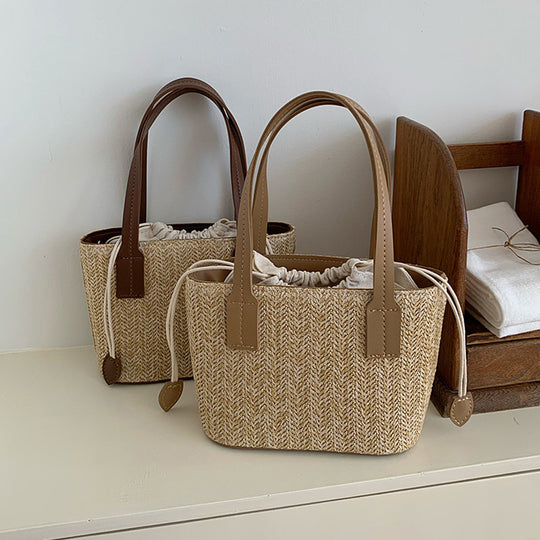 Damen Strandtasche mit geflochtenem Design und abnehmbarem Innenbeutel Nord Taschen