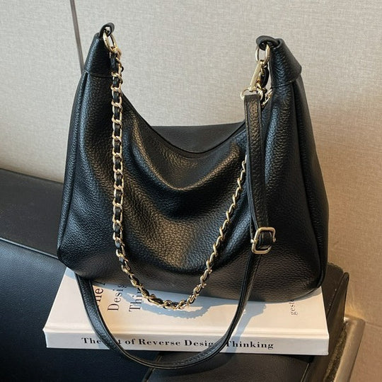 Damen Hobo Tasche mit kunstvoll geflochtenem Schulterriemen Nord Taschen