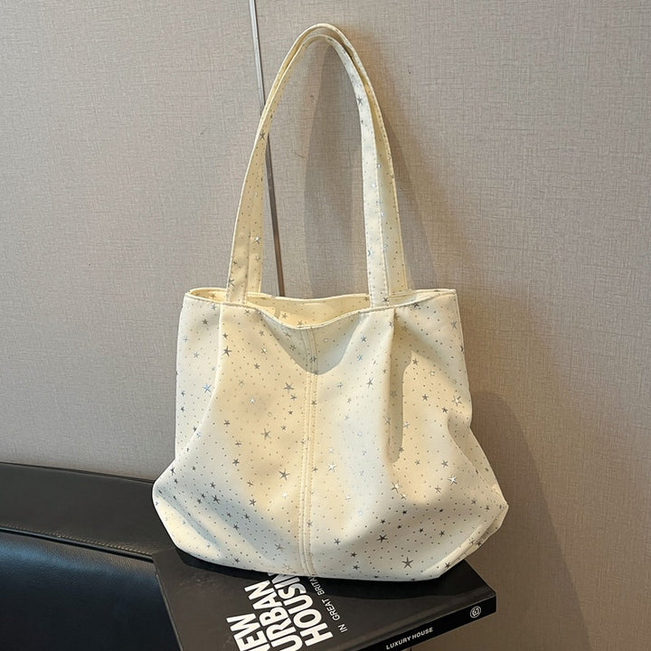 Damen Tragetasche mit funkelndem Sternenmuster Nord Taschen