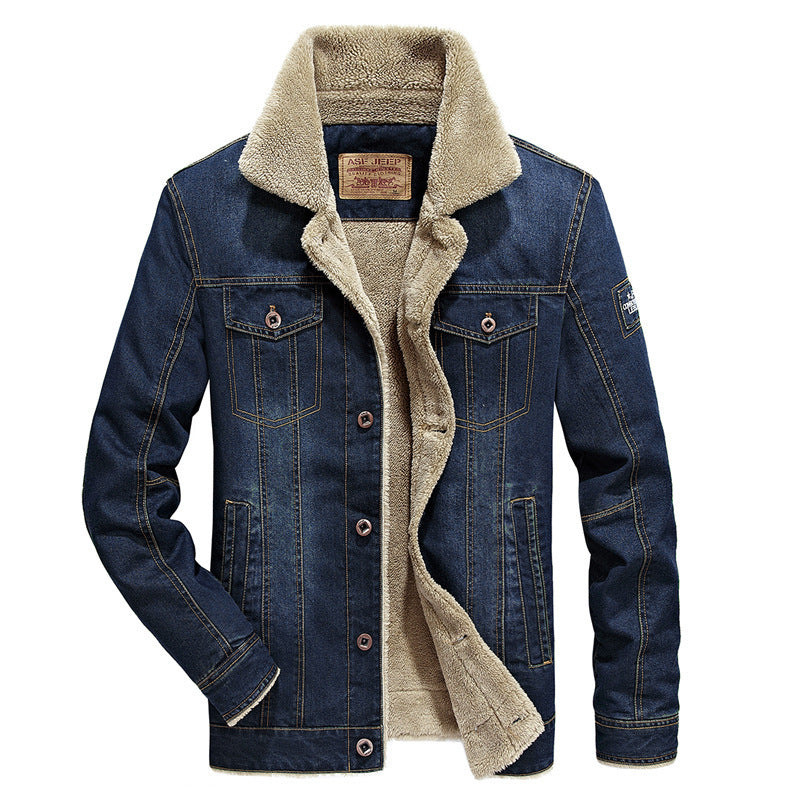 Herren Denimjacke mit Fleecefutter Nord Taschen