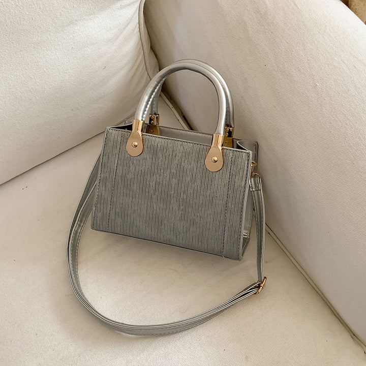 Damen elegante Handtasche mit strukturierter Oberfläche und abnehmbaren Tragegurten Nord Taschen