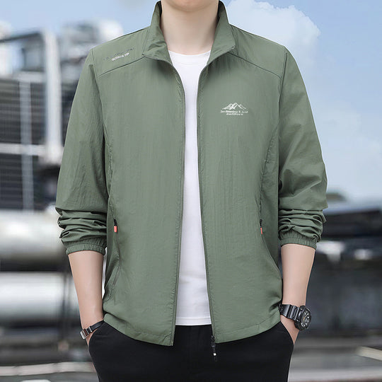 Herren Leichte Outdoor-Jacke mit Windschutz Nord Taschen